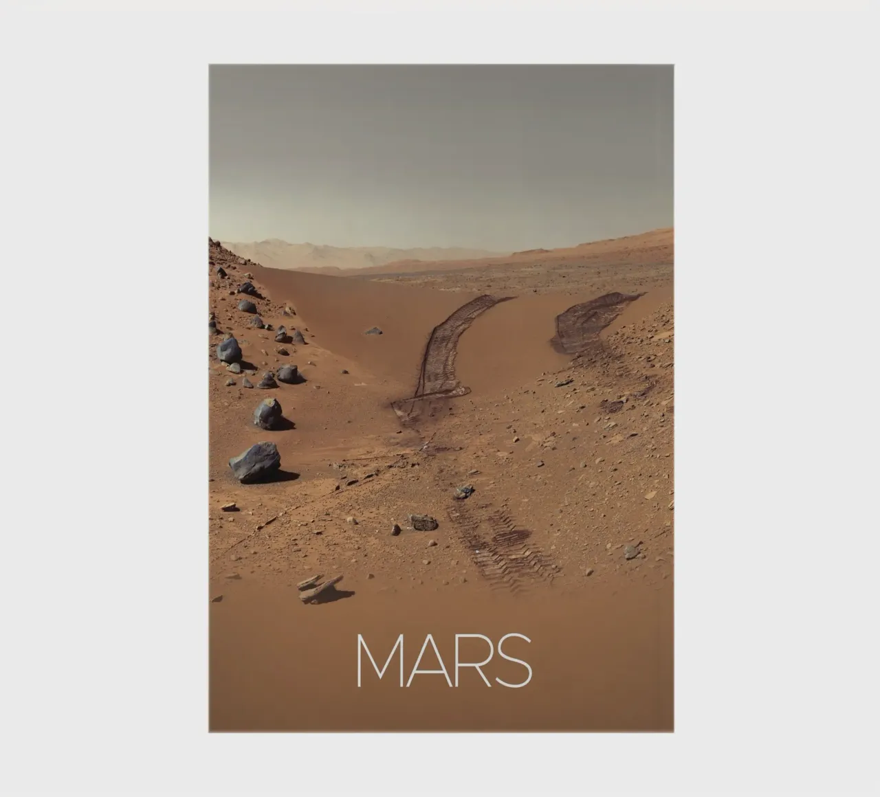 mars nasa poster notebook by 🎁 ARTVI-SHOP