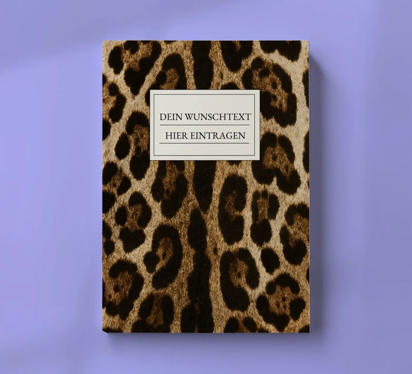 Safari Style Leopard Print Notizbuch von Zeitgeist Living
