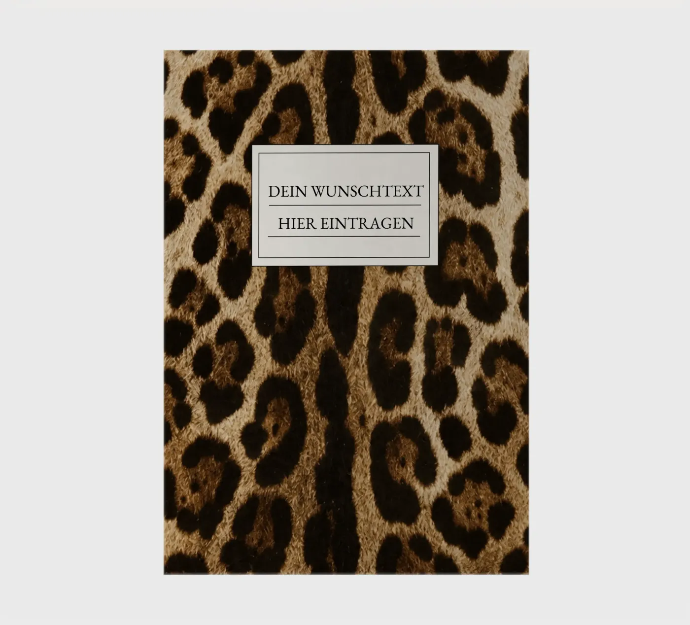 Safari Style Leopard Print Notizbuch von Zeitgeist Living