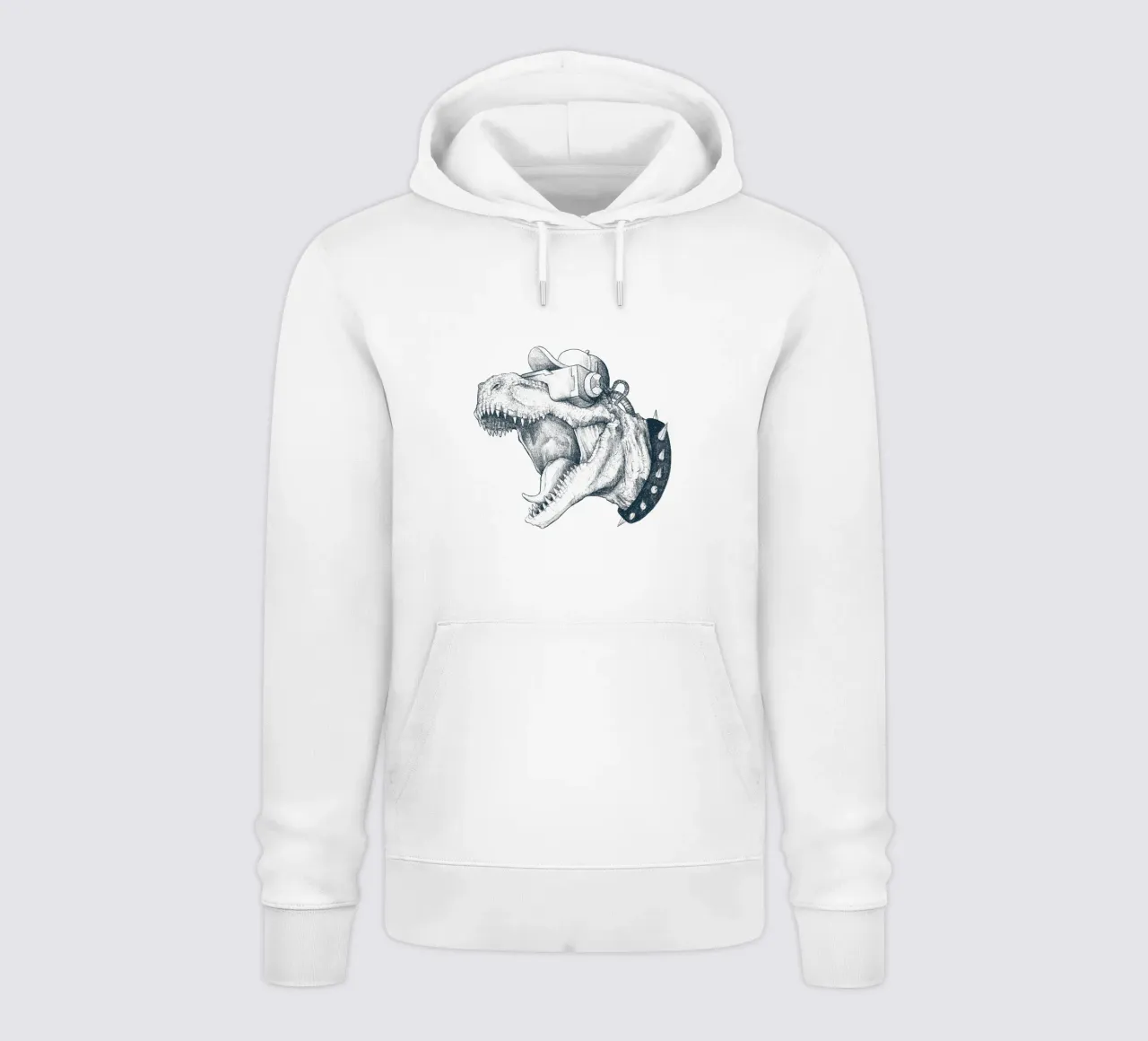 Cyber Dino felpa con cappuccio da mikekoubou