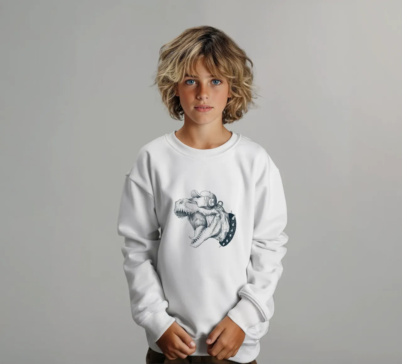 Cyber Dino felpa bambino da mikekoubou