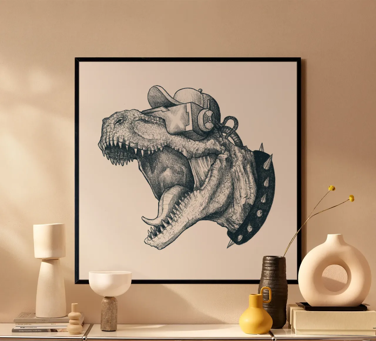Cyber Dino carta hahnemühle da mikekoubou