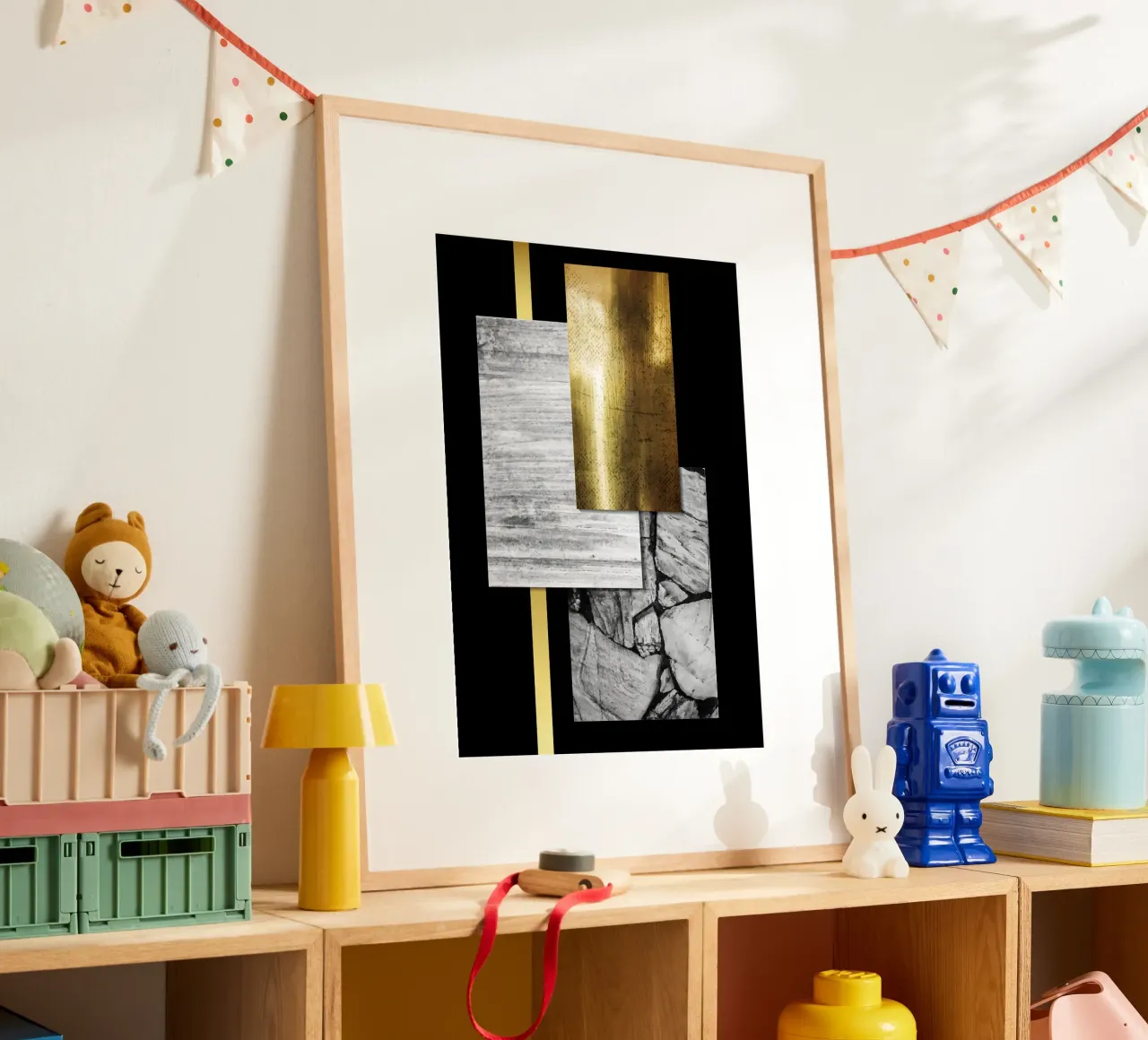 Modern Art poster con telaio in alluminio da Artsy Bessy