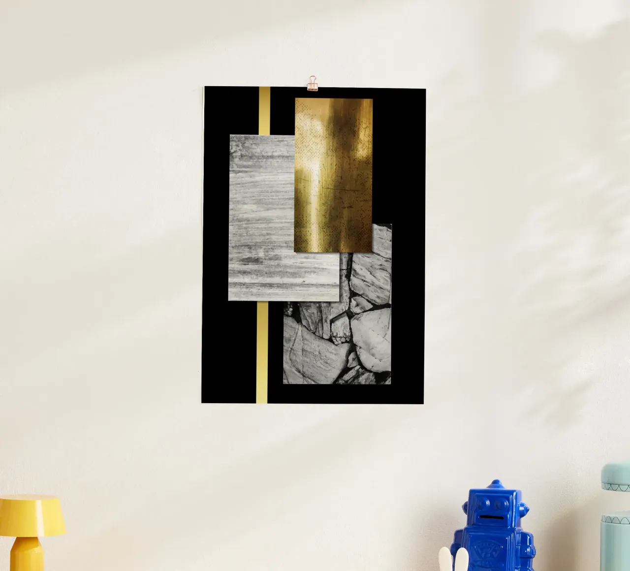 Modern Art poster con telaio in alluminio da Artsy Bessy