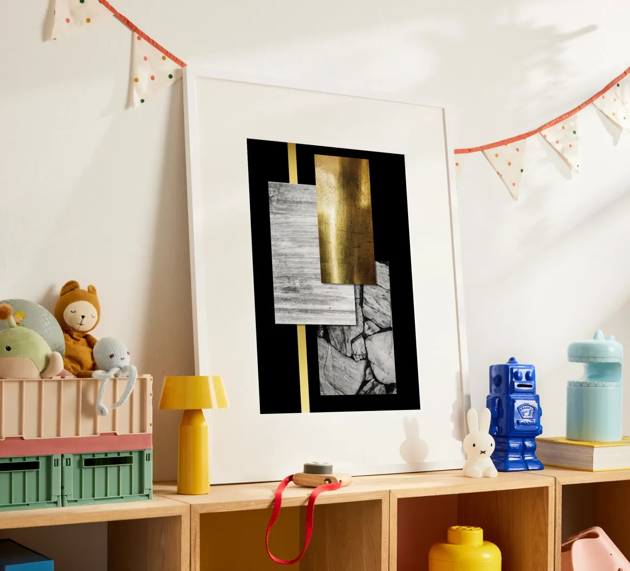 Modern Art poster con telaio in alluminio da Artsy Bessy