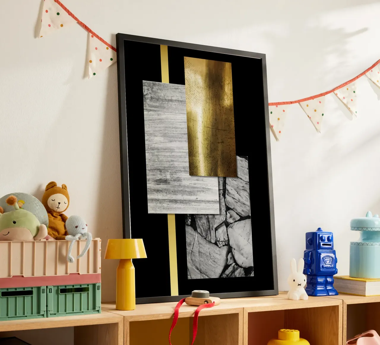 Modern Art poster con telaio in alluminio da Artsy Bessy