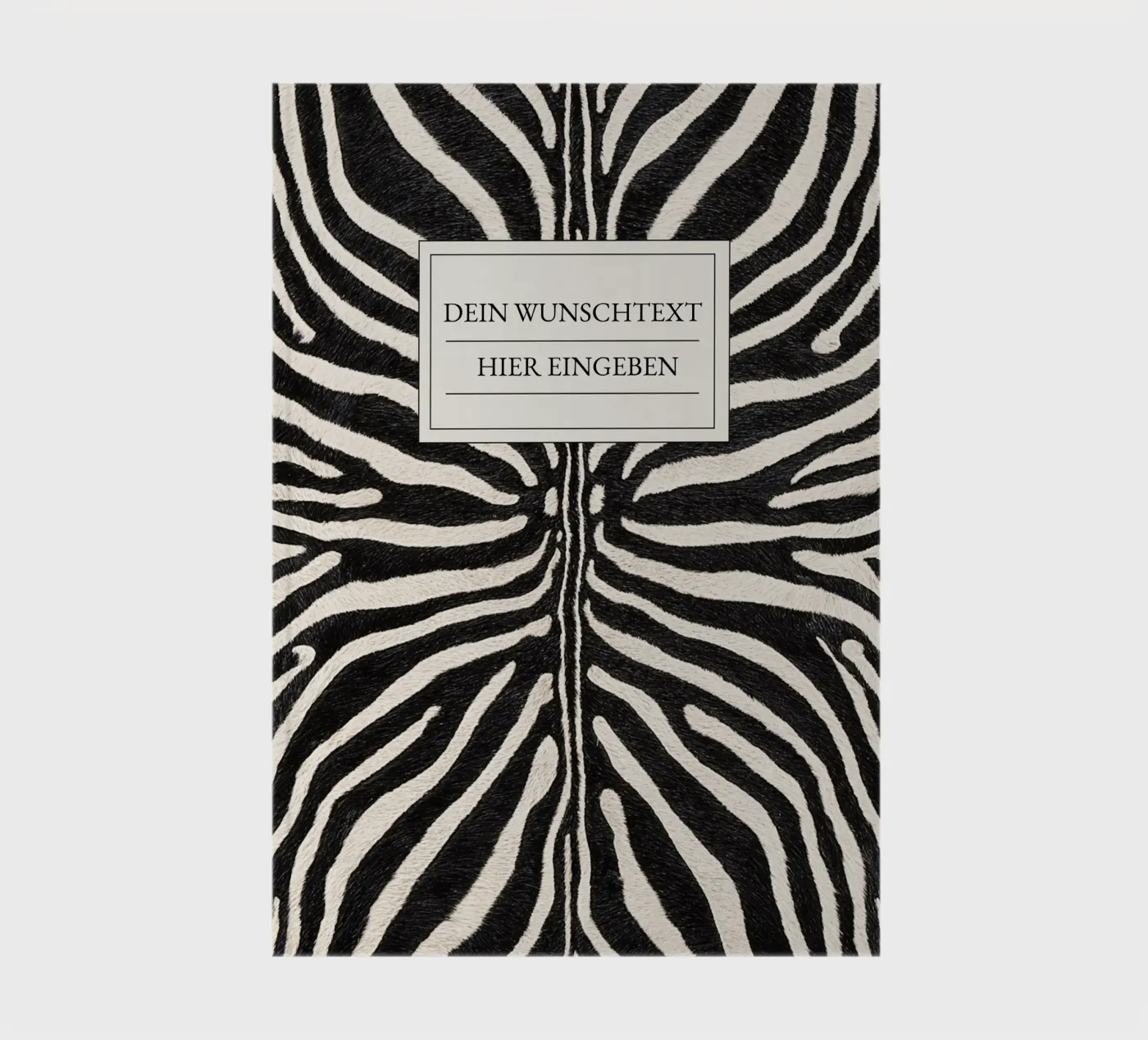 Safari Style Zebra Notizbuch von Zeitgeist Living