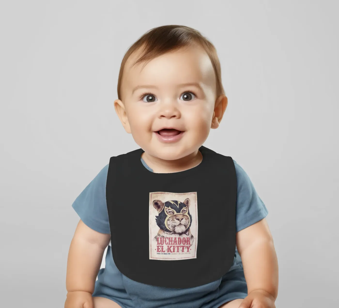 El Kitty baby slabbetje van mikekoubou