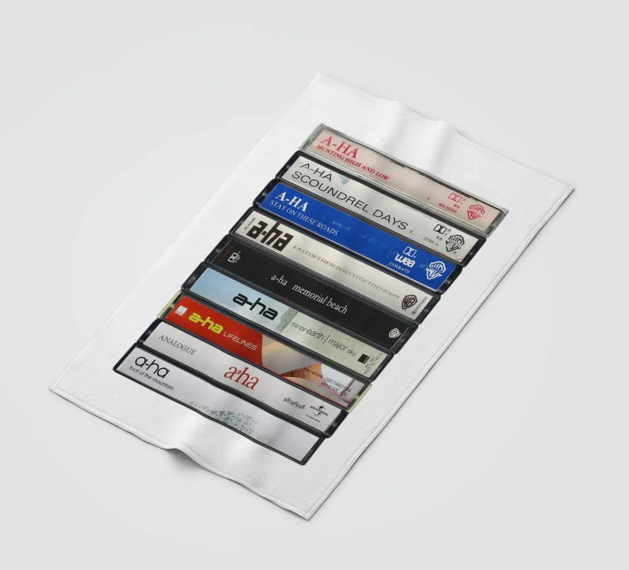 A-Ha - Album raccolti - Stampa cassetta musicale d'epoca coperta in pile da MrMustardPrints