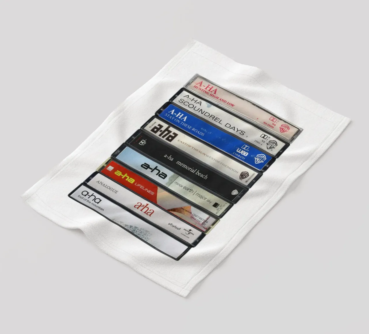 A-Ha - Album raccolti - Stampa cassetta musicale d'epoca coperta in pile da MrMustardPrints