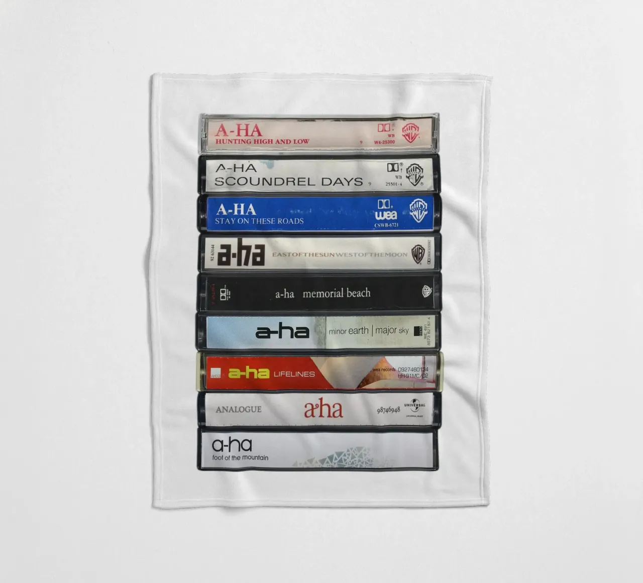 A-Ha - Album raccolti - Stampa cassetta musicale d'epoca coperta in pile da MrMustardPrints