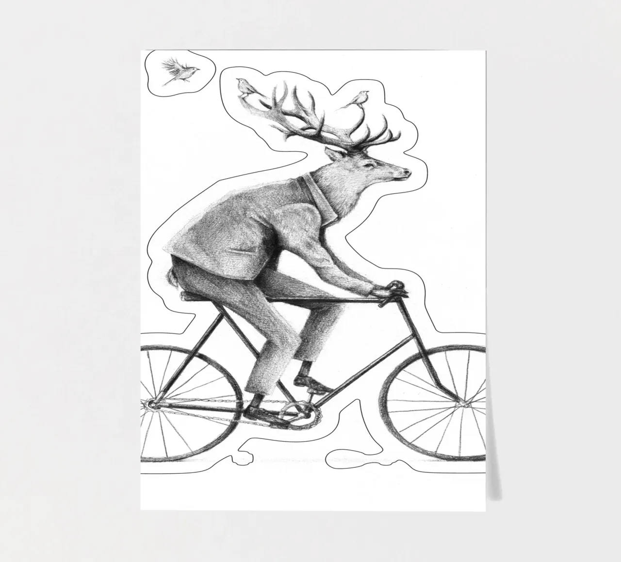 Even a Gentleman Rides sticker sheet by mikekoubou