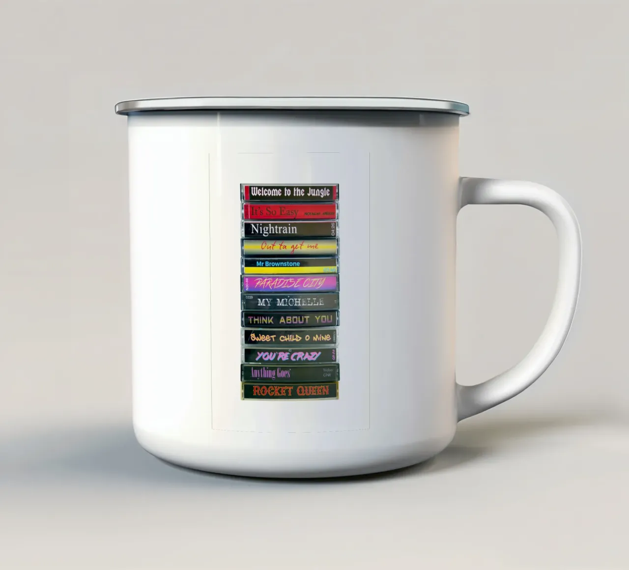 Appetite for Destruction - Guns N' Roses - Stampa su cassetta tazza in smalto da MrMustardPrints
