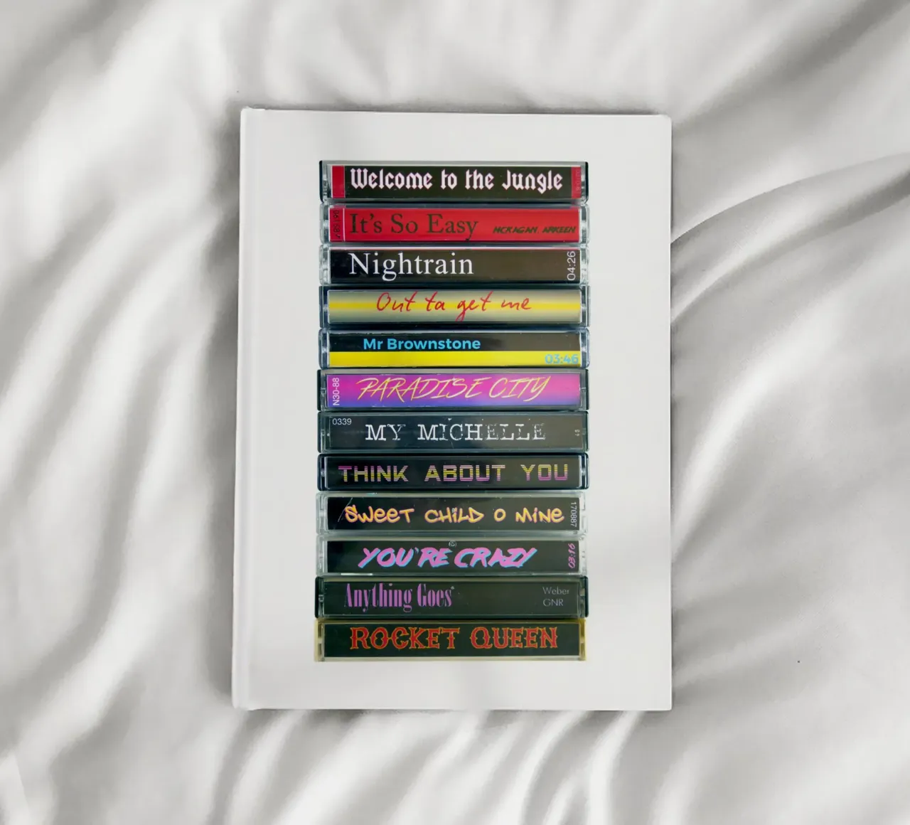 Appetite for Destruction - Guns N' Roses - Cassette Print notebook by MrMustardPrints