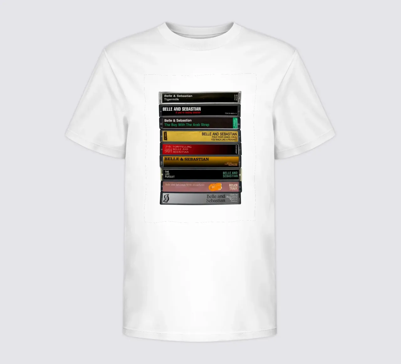 Belle & Sebastian - Collected Albums - Music Cassette Print kids t-shirt by MrMustardPrints