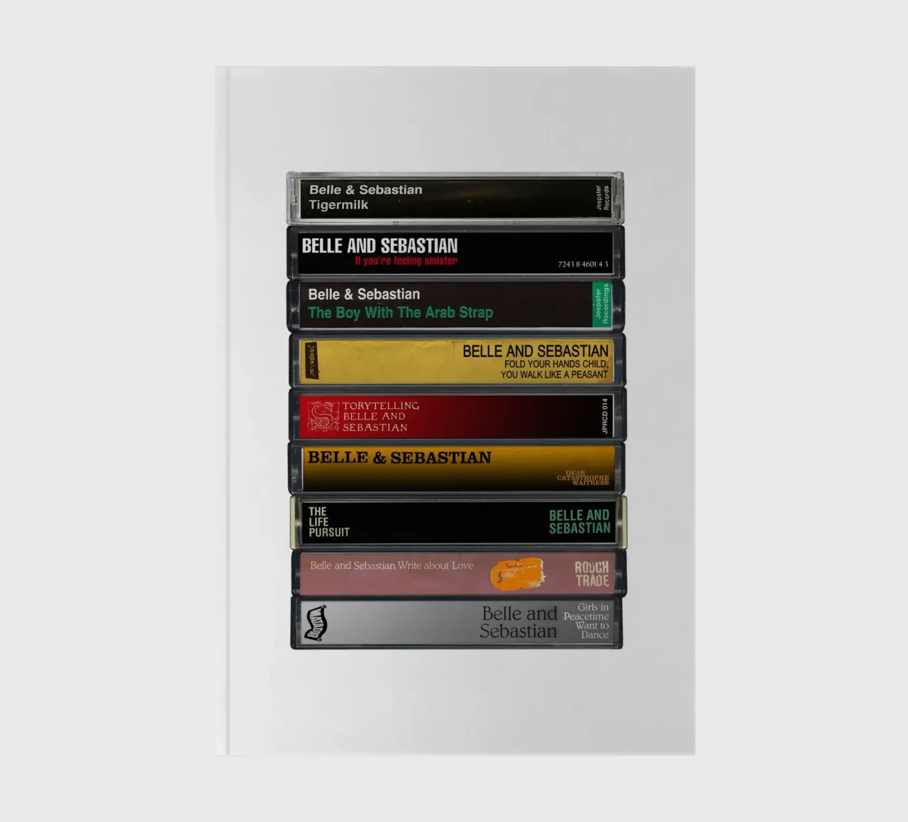 Belle & Sebastian - Collected Albums - Music Cassette Print notebook by MrMustardPrints