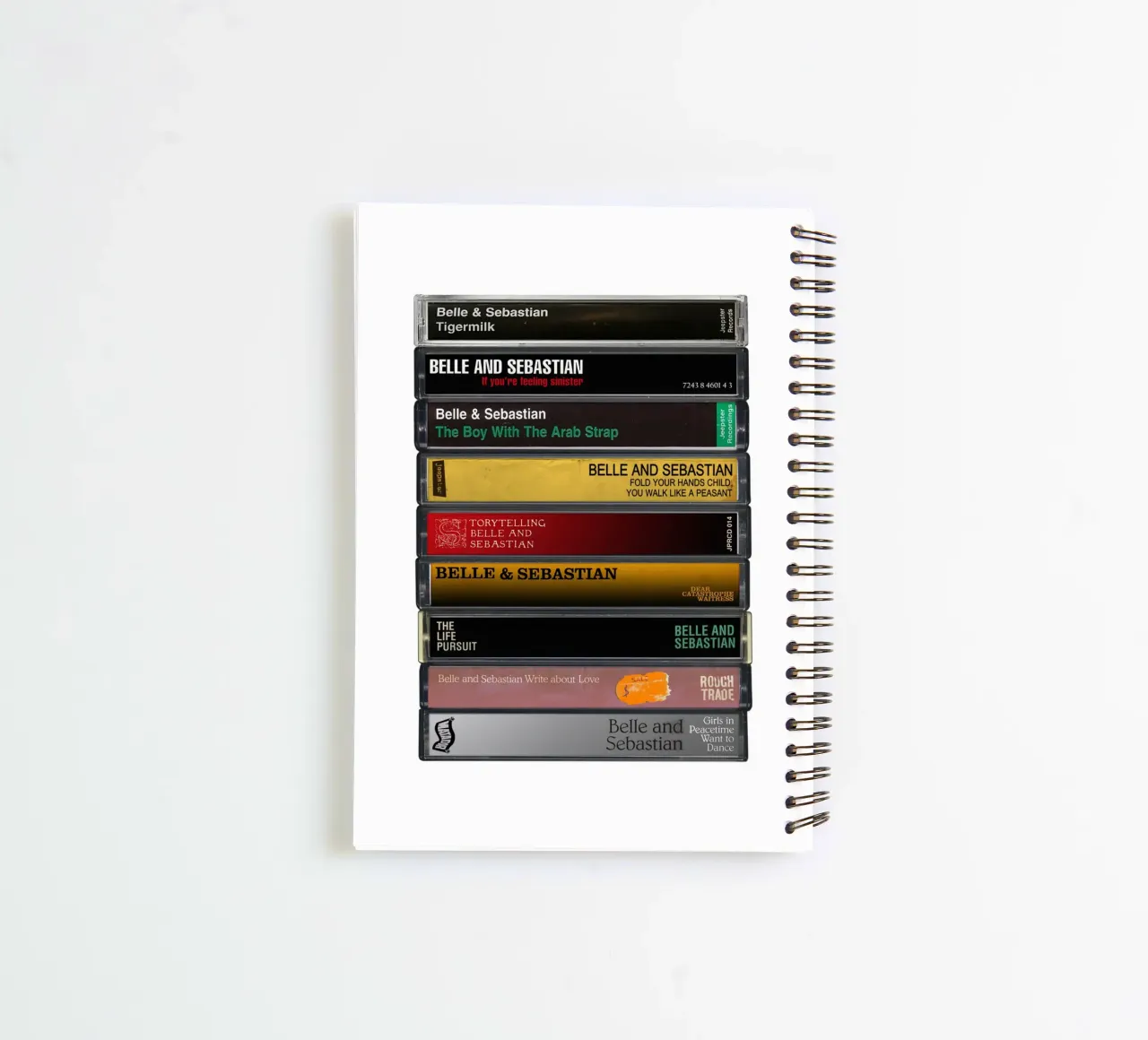 Belle & Sebastian - Collected Albums - Music Cassette Print carnet à spirale de MrMustardPrints