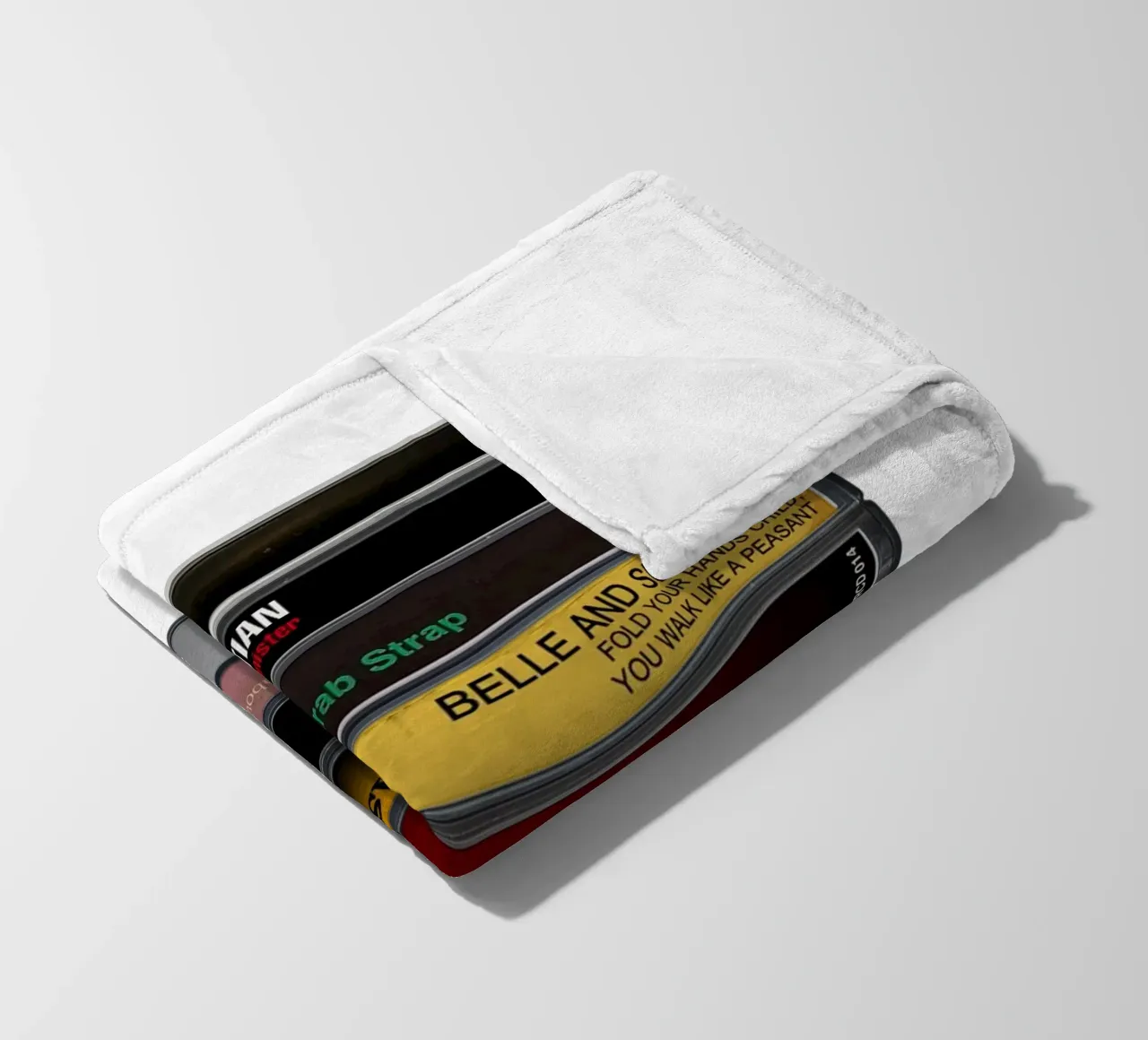Belle & Sebastian - Collected Albums - Music Cassette Print fleece blanket by MrMustardPrints