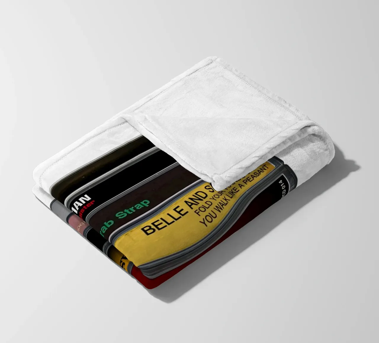 Belle & Sebastian - Collected Albums - Music Cassette Print fleece blanket by MrMustardPrints