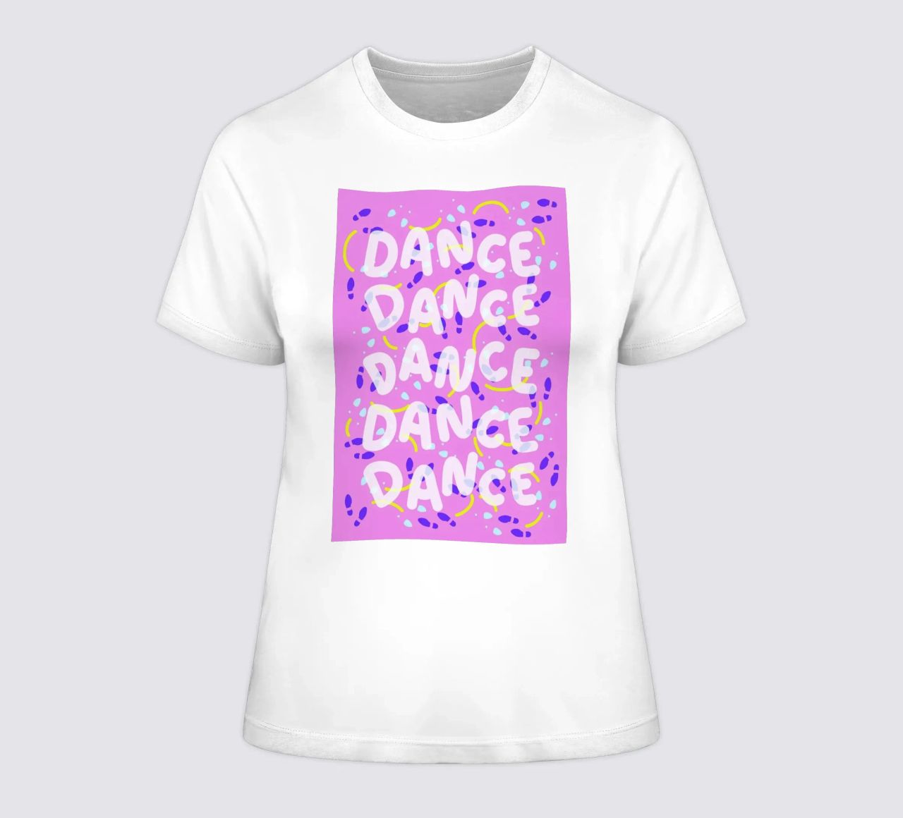 Dance Dance Dance women's fitted t-shirt by Jan Luzar