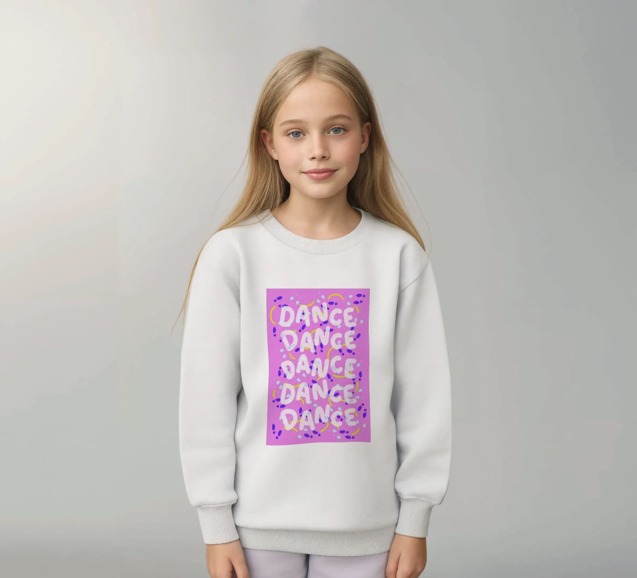 Dance Dance Dance kids sweatshirt by Jan Luzar