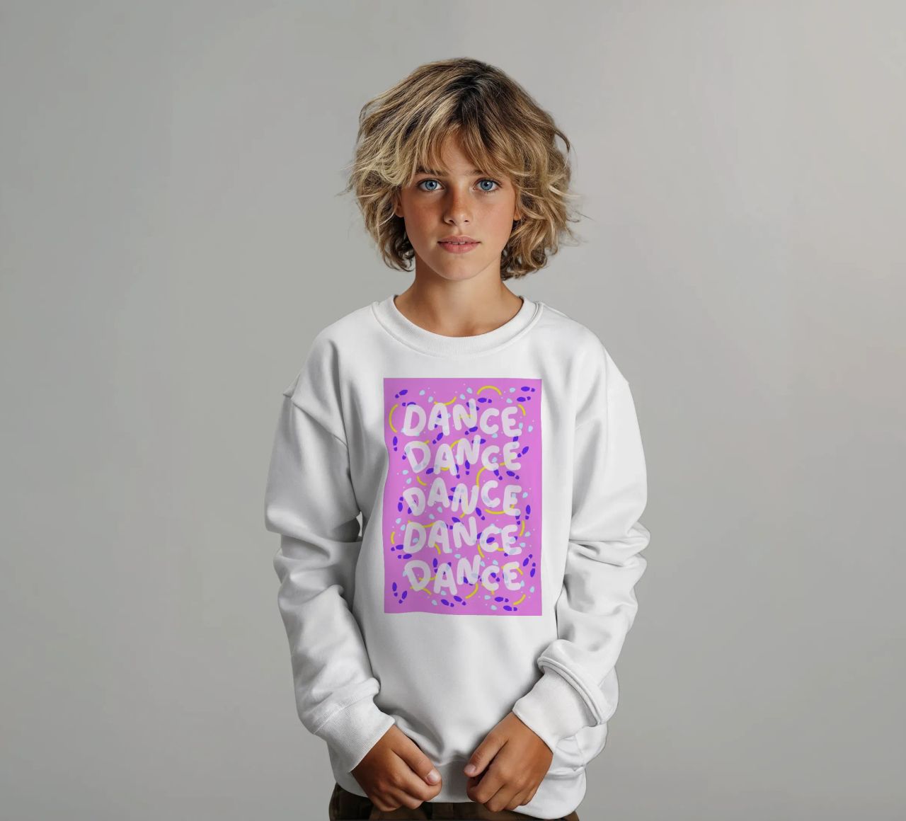 Dance Dance Dance kids sweatshirt by Jan Luzar