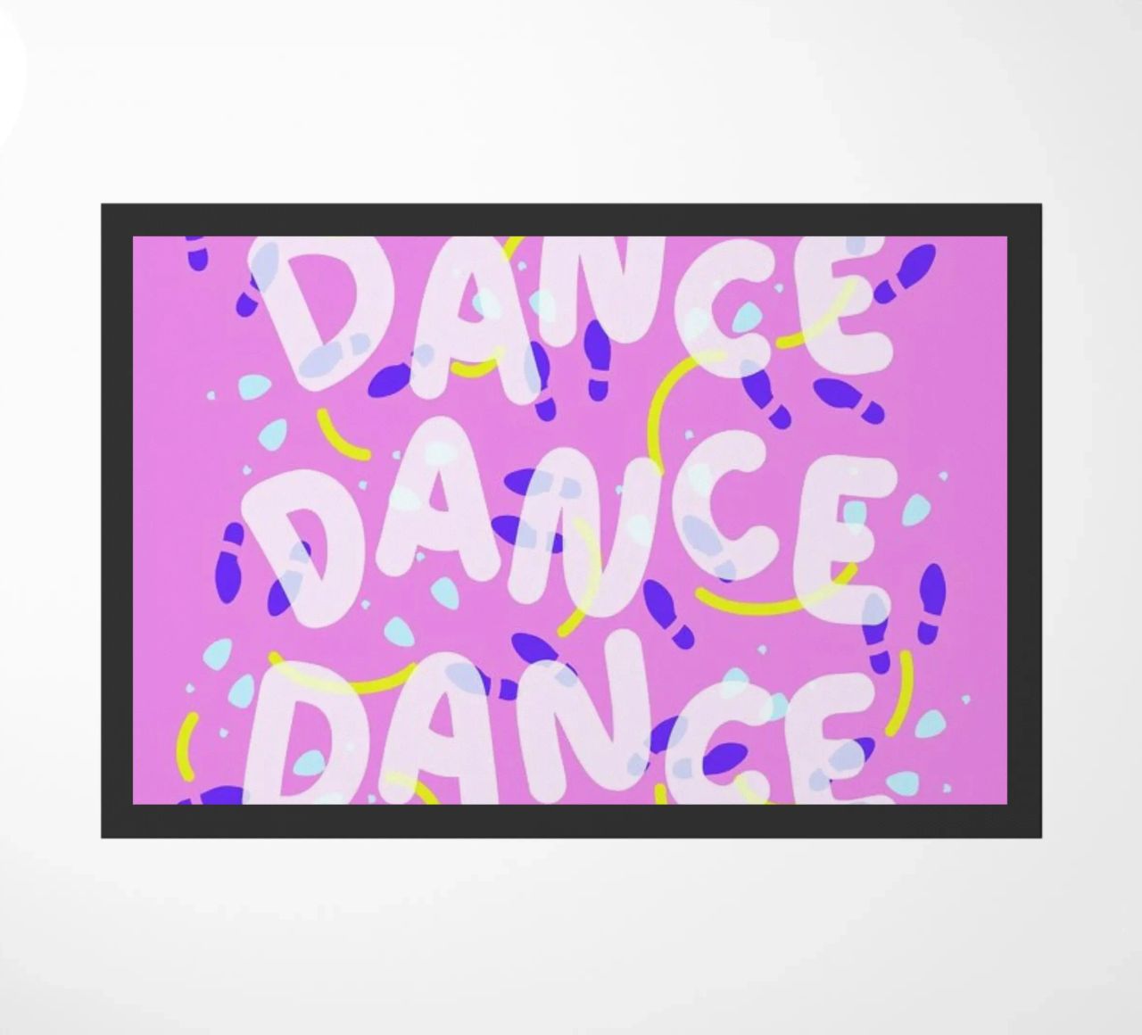 Dance Dance Dance doormat by Jan Luzar