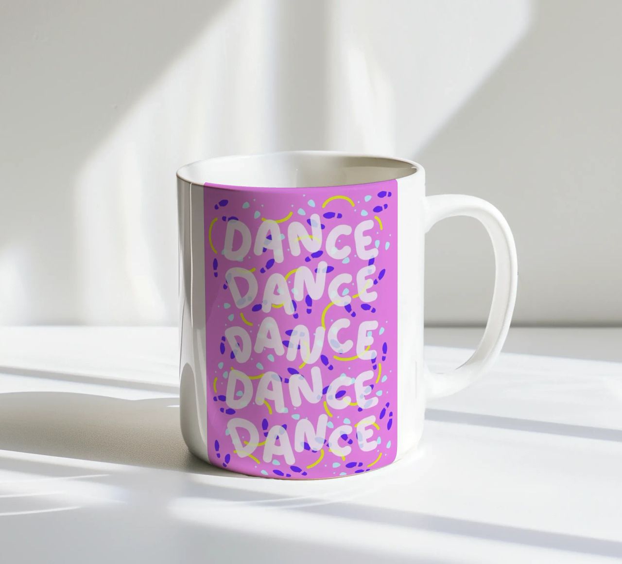 Dance Dance Dance ceramic mug by Jan Luzar
