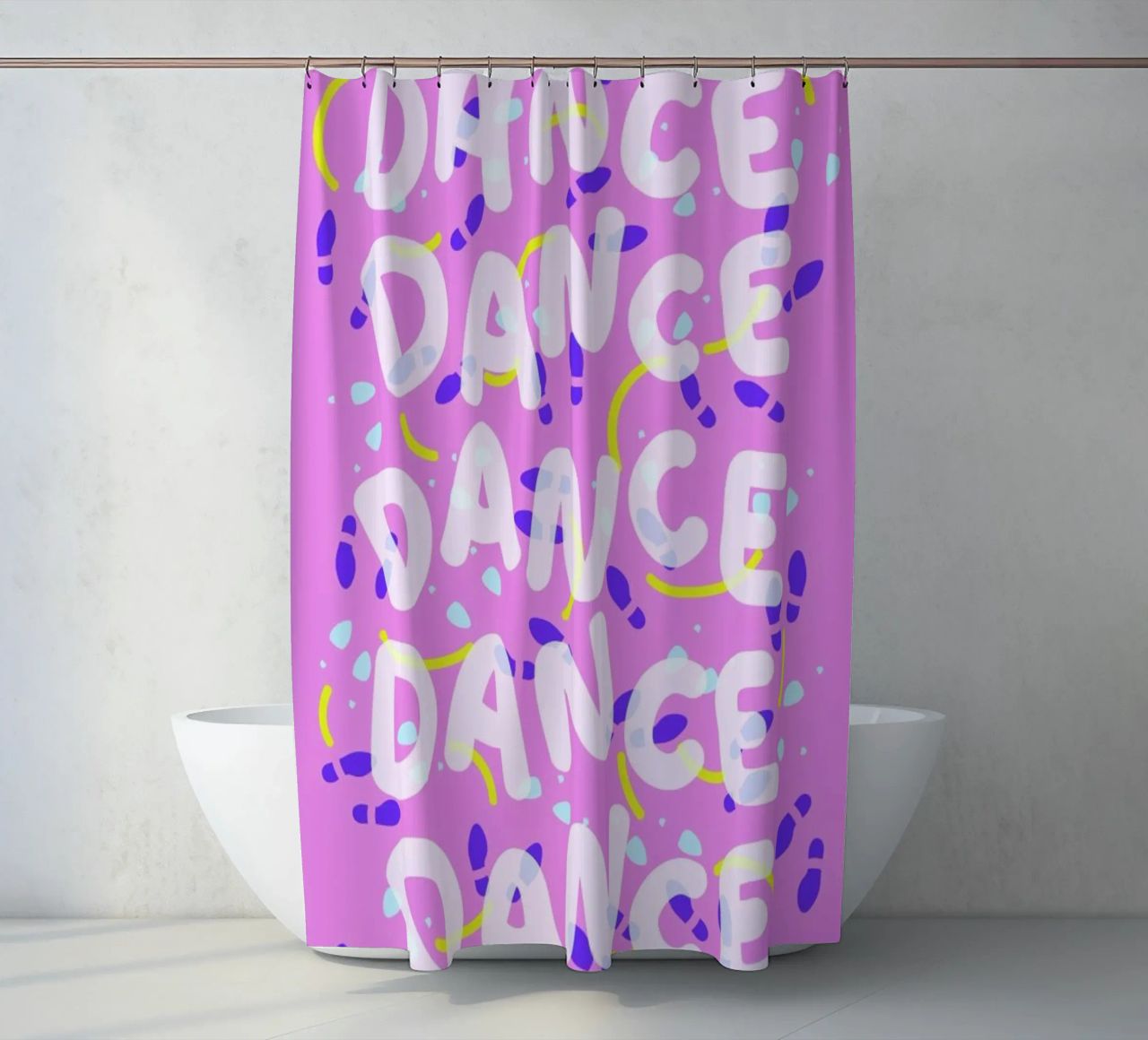 Dance Dance Dance shower curtain by Jan Luzar