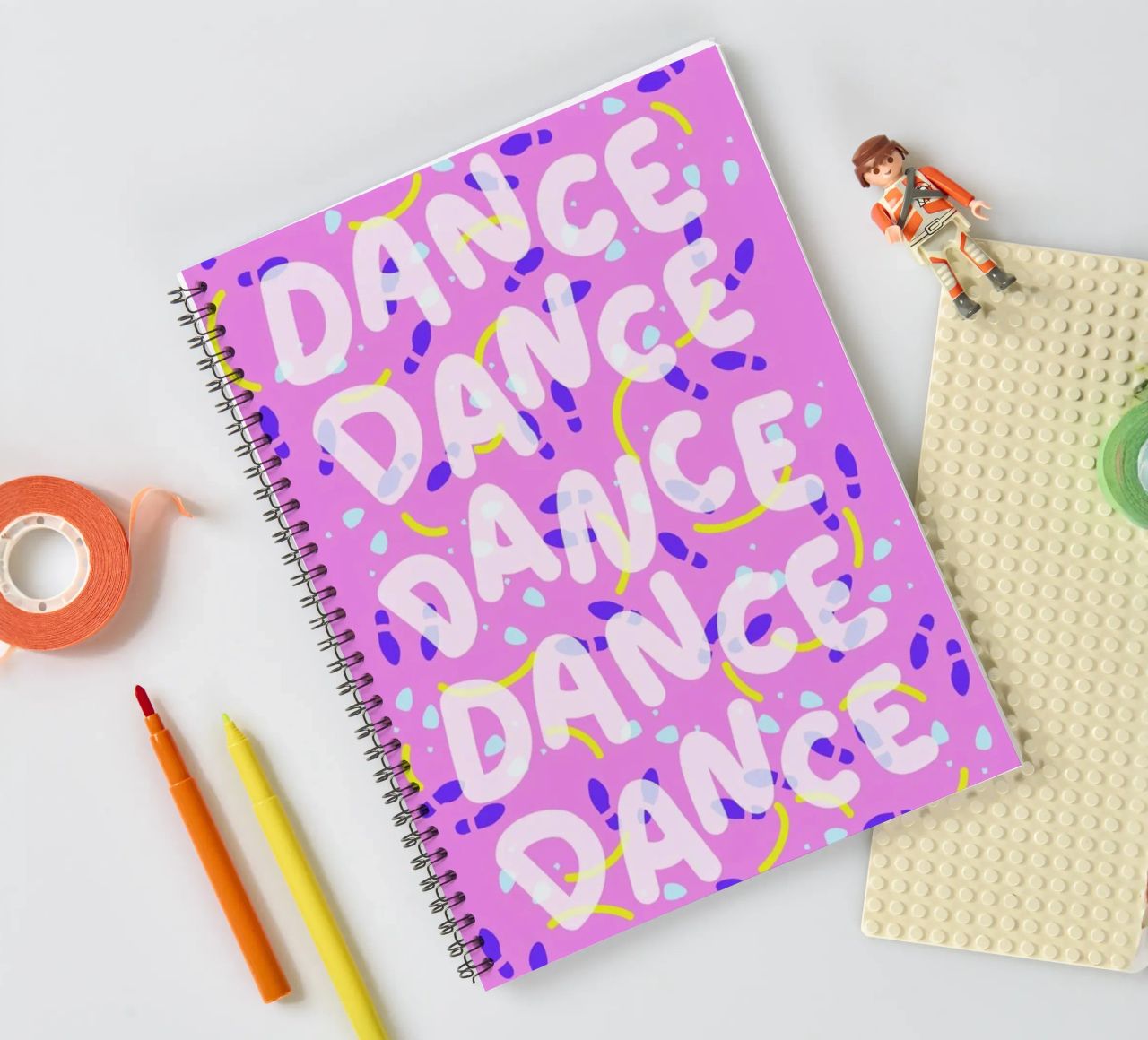 Dance Dance Dance spiral notebook by Jan Luzar