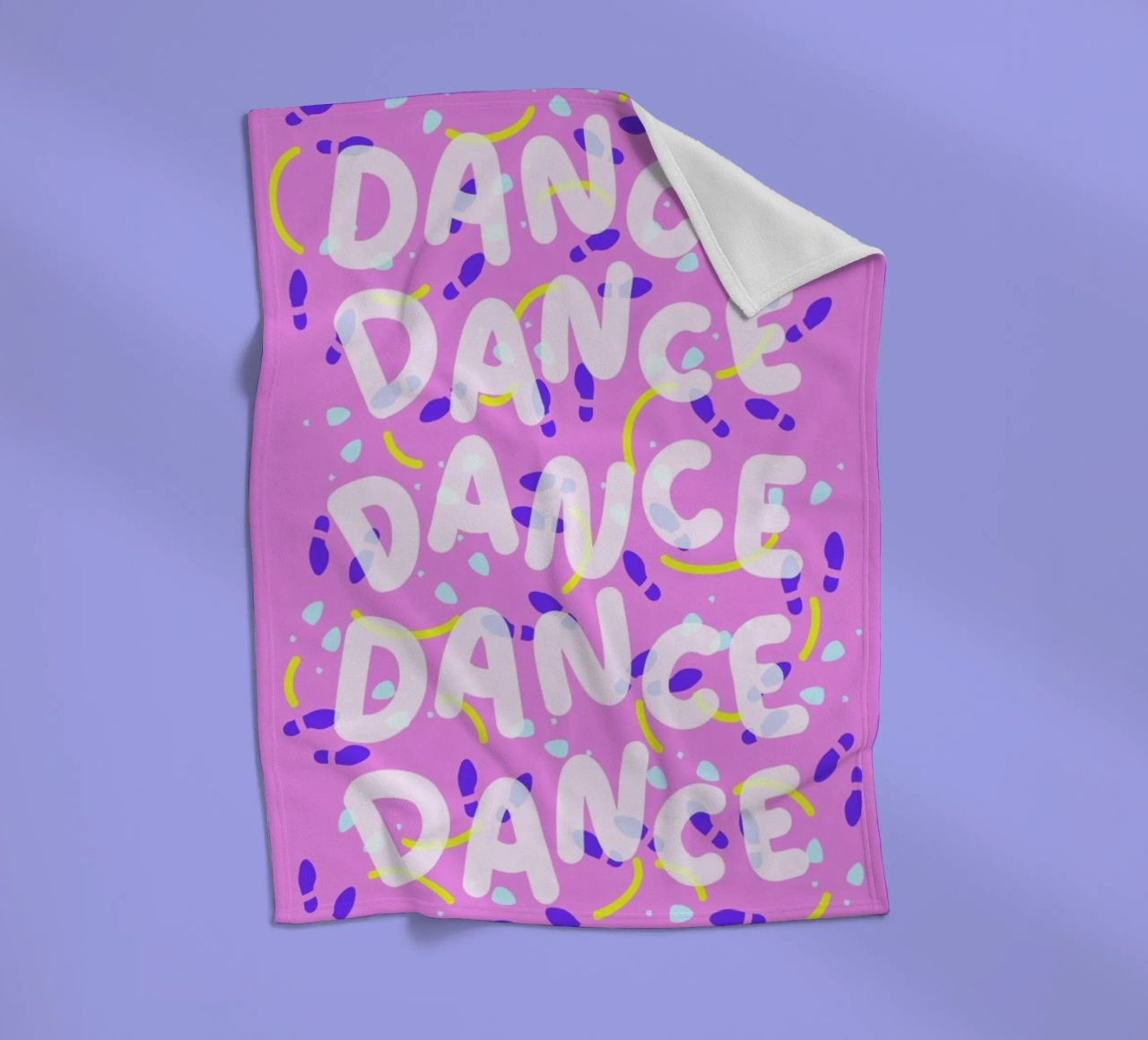 Dance Dance Dance fleece blanket by Jan Luzar