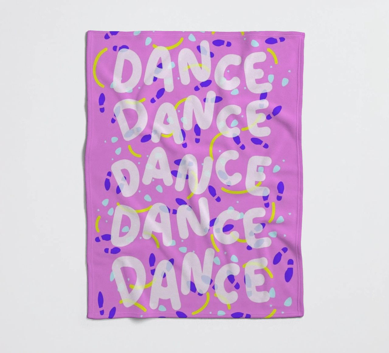 Dance Dance Dance fleece blanket by Jan Luzar