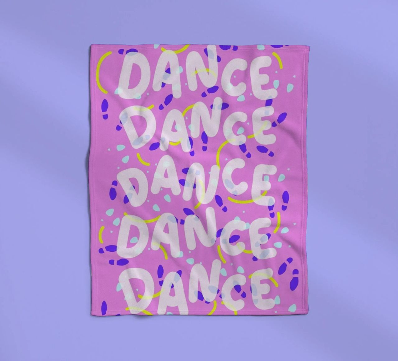 Dance Dance Dance fleece blanket by Jan Luzar