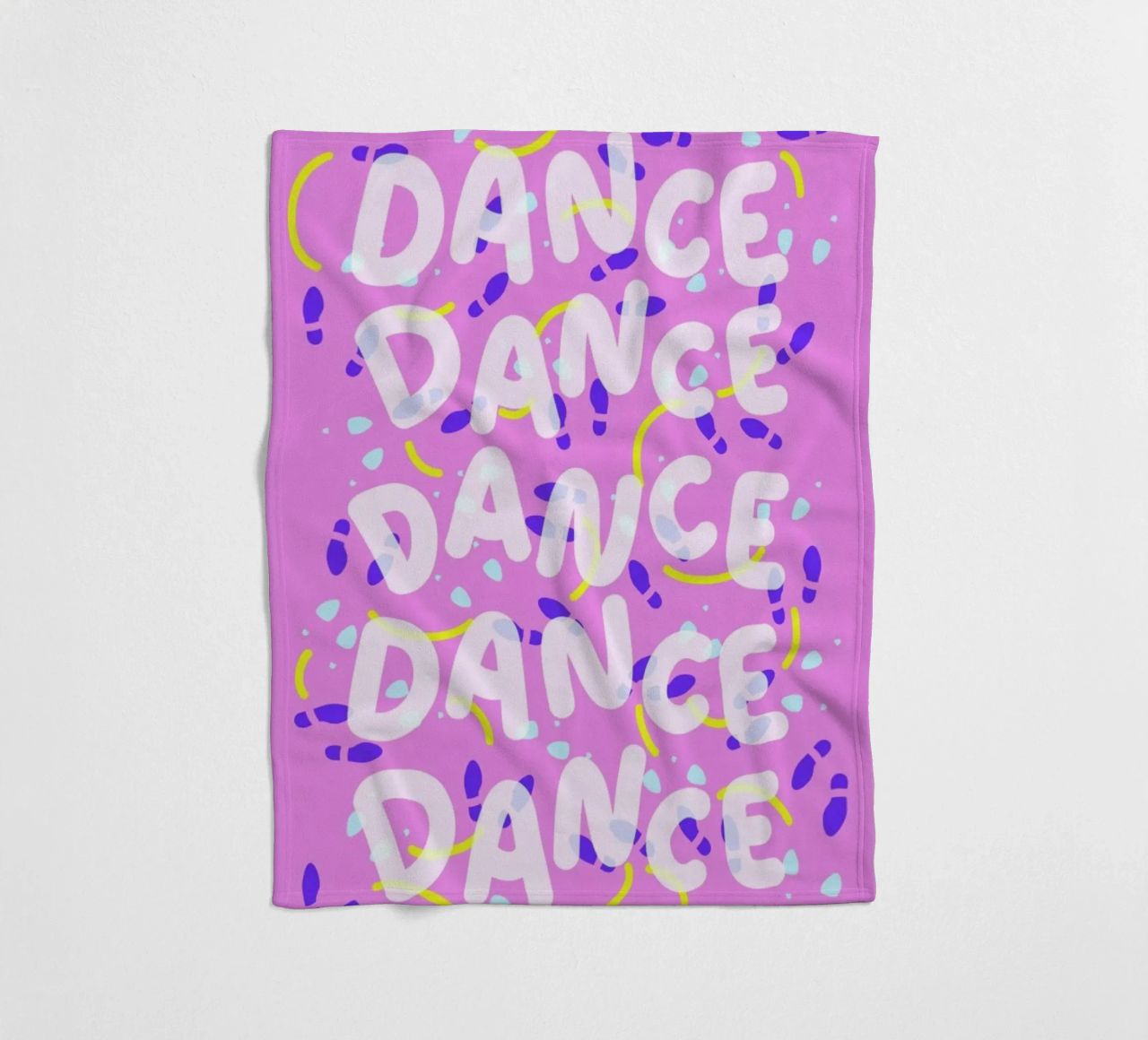 Dance Dance Dance fleece blanket by Jan Luzar