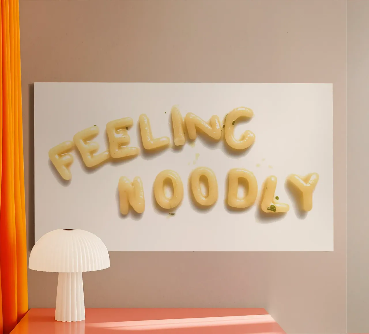 Feeling Noodly tela con Cornice a cassetta da zenitt