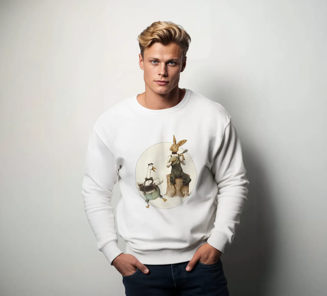 Armonia di piume e pellicce felpa da mikekoubou