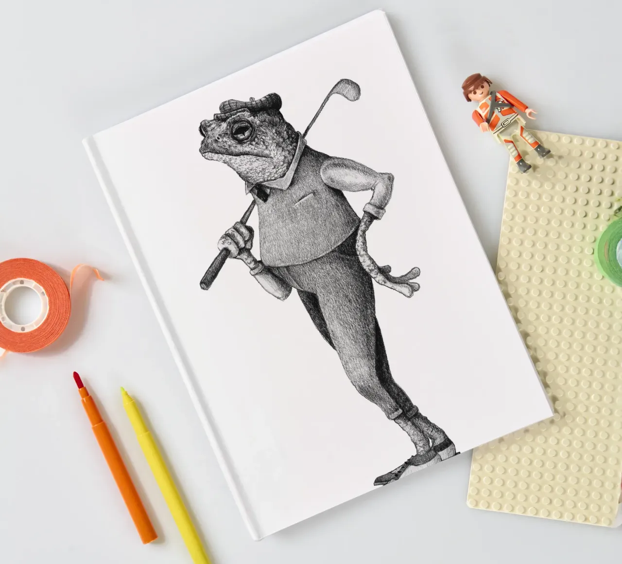 Frog Swing notebook by mikekoubou