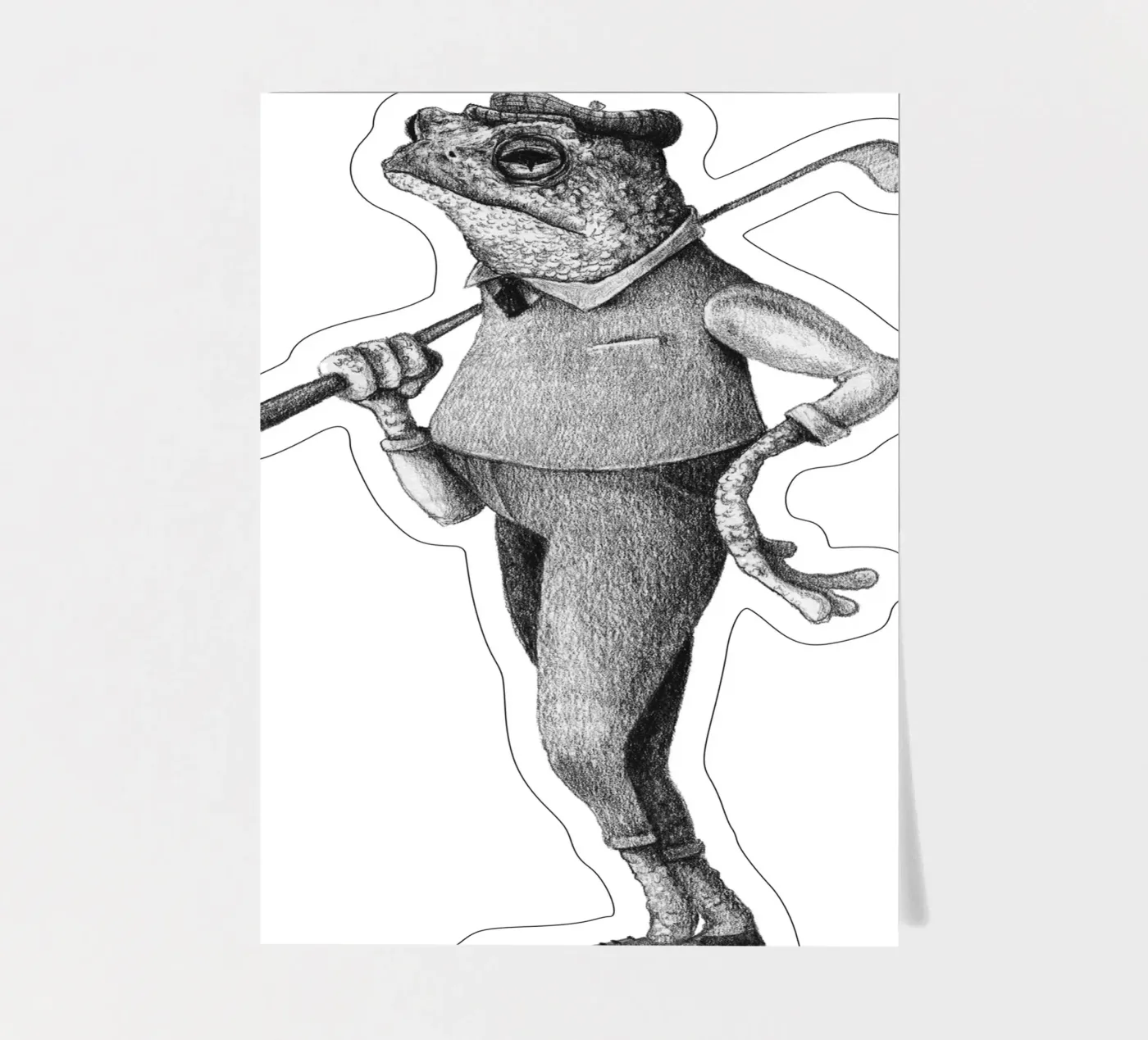 Frosch-Schaukel Stickerbogen von mikekoubou