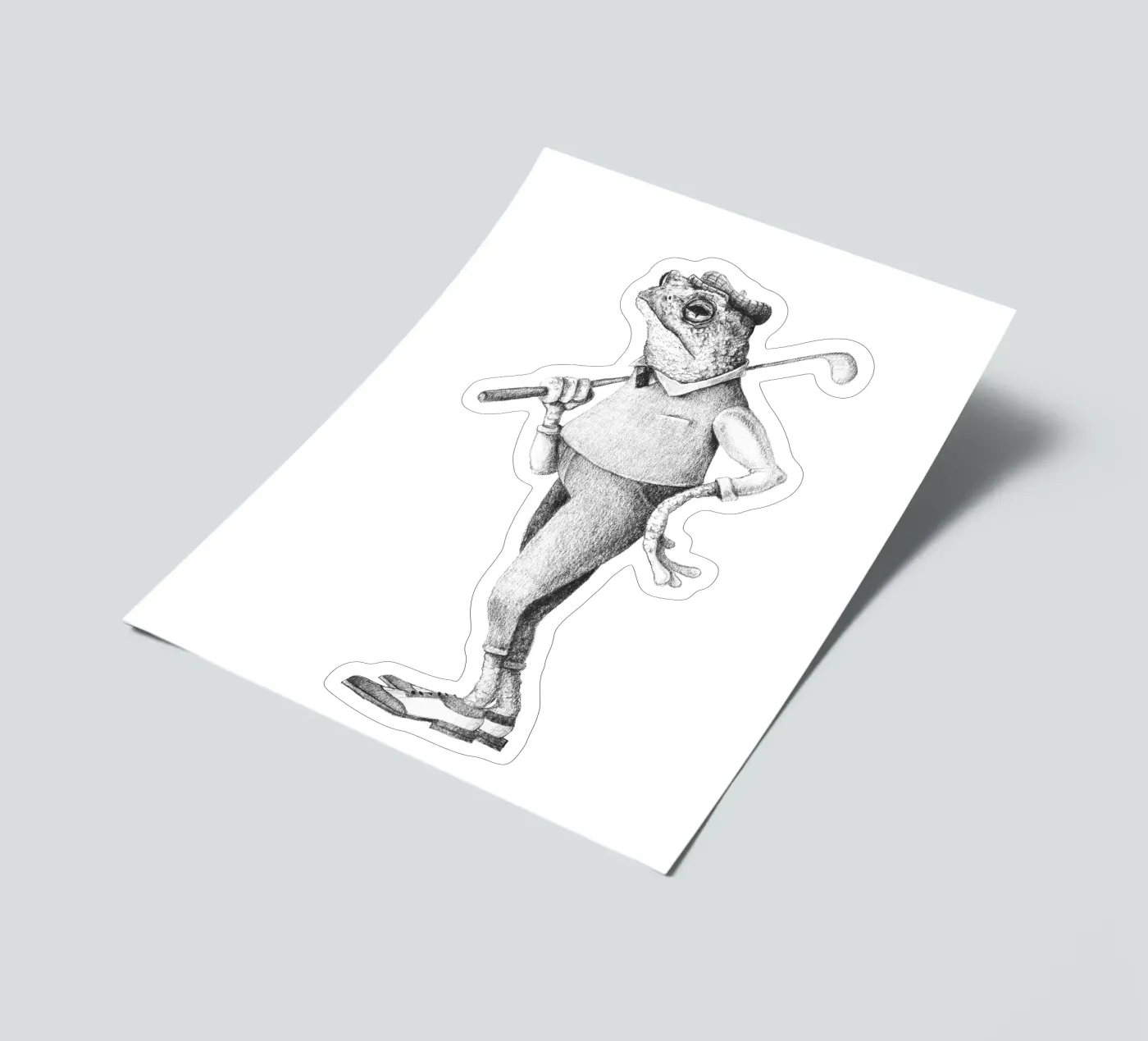 Frosch-Schaukel Stickerbogen von mikekoubou