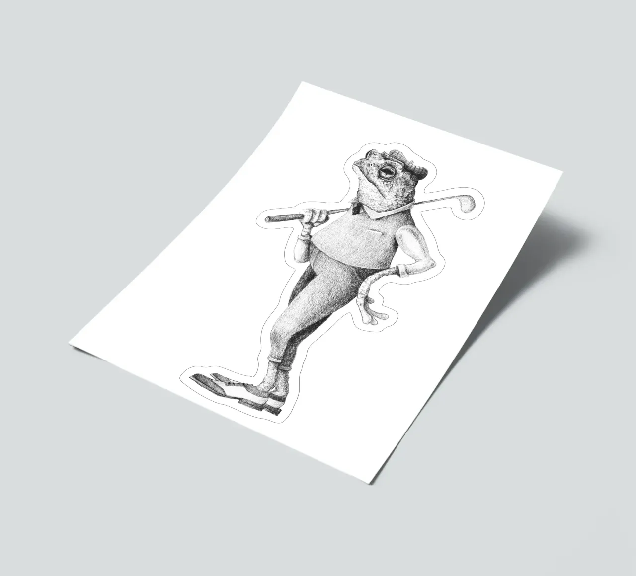 Frog Swing sticker sheet by mikekoubou