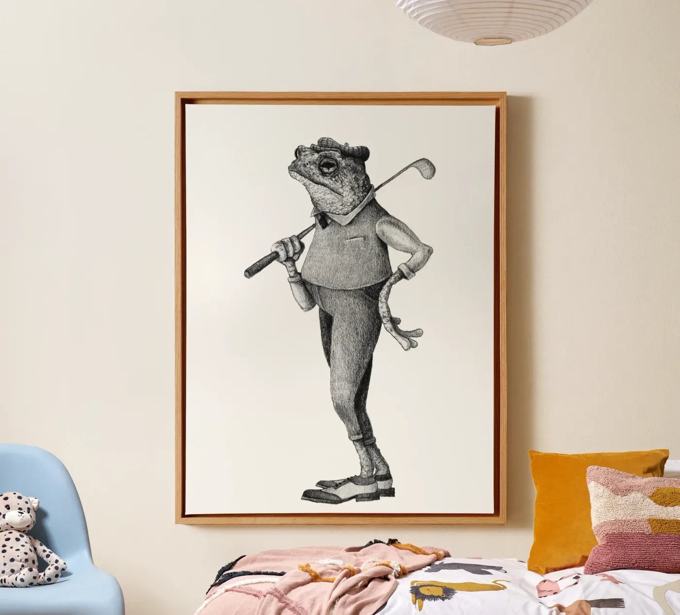 Frog Swing canvas by mikekoubou