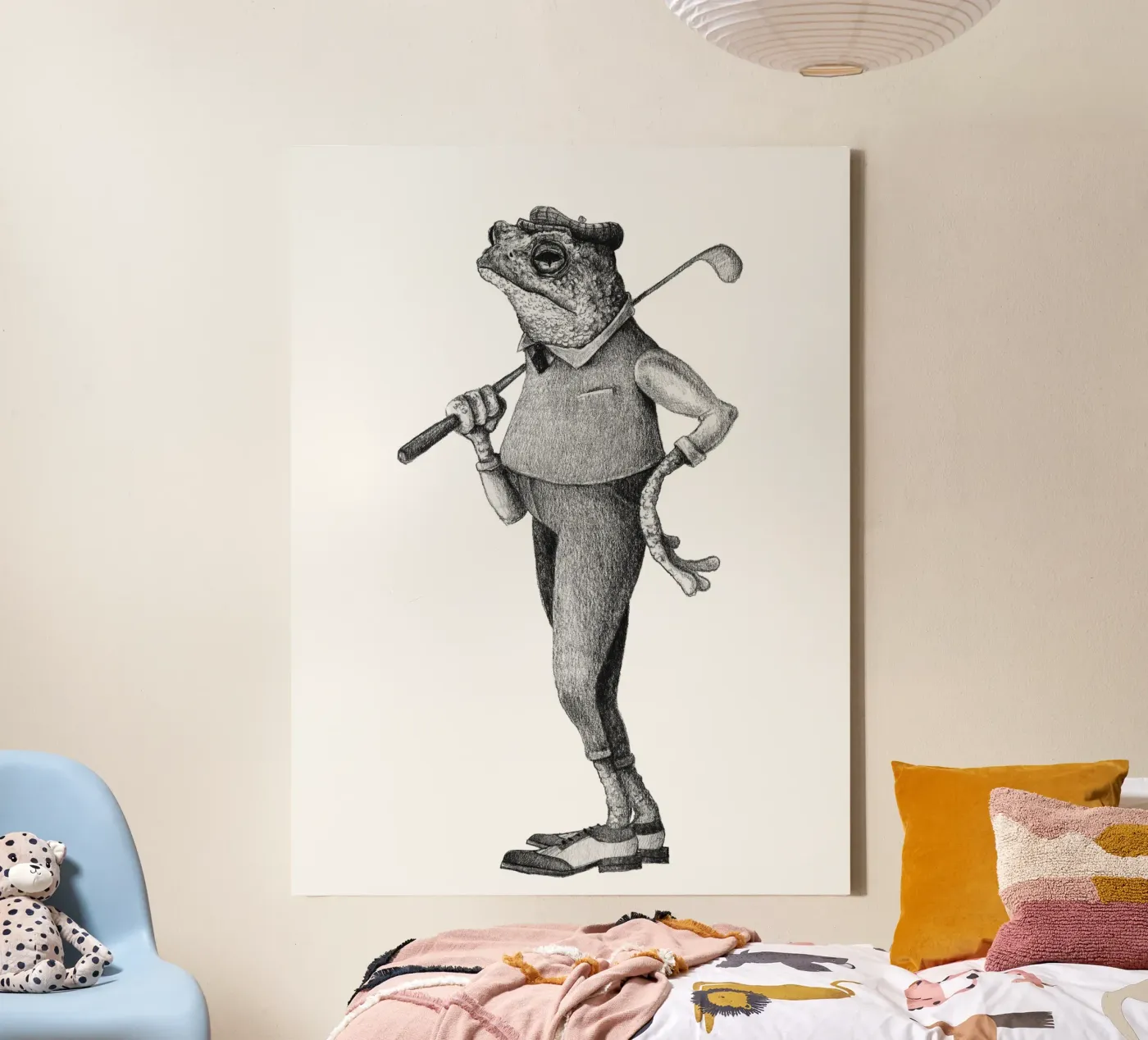 Frog Swing canvas by mikekoubou