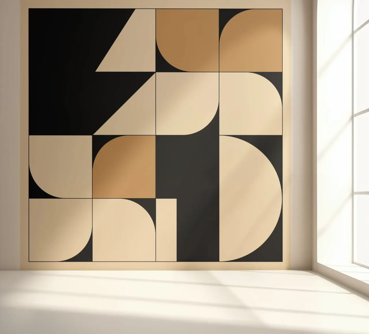 Modern geometric shapes 48 photo wallpaper by Gaite
