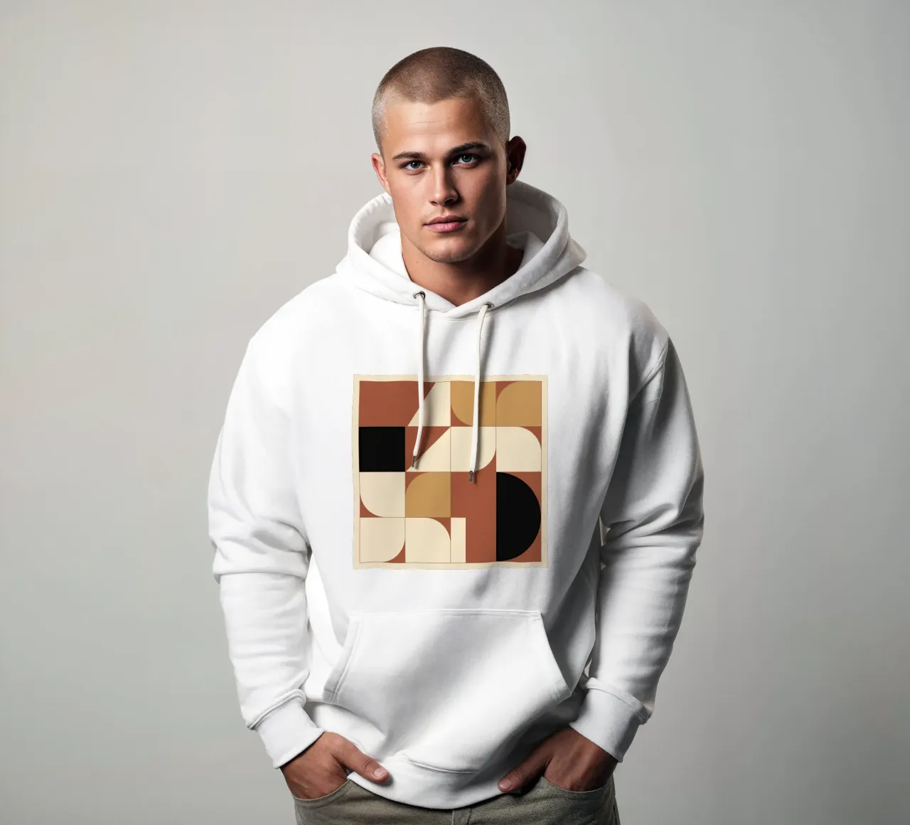 Forme geometriche moderne 49 felpa con cappuccio da Gaite