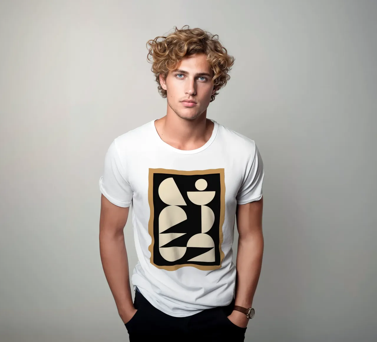 Forme geometriche moderne 45 t-shirt da Gaite