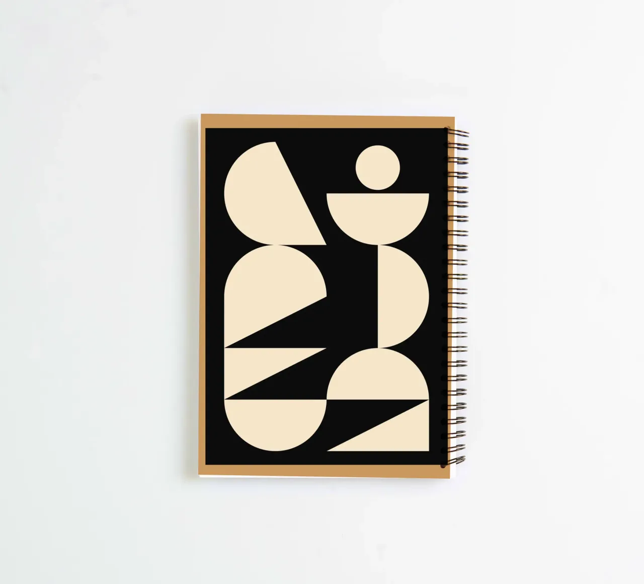 Modern geometric shapes 45 spiral notebook by Gaite