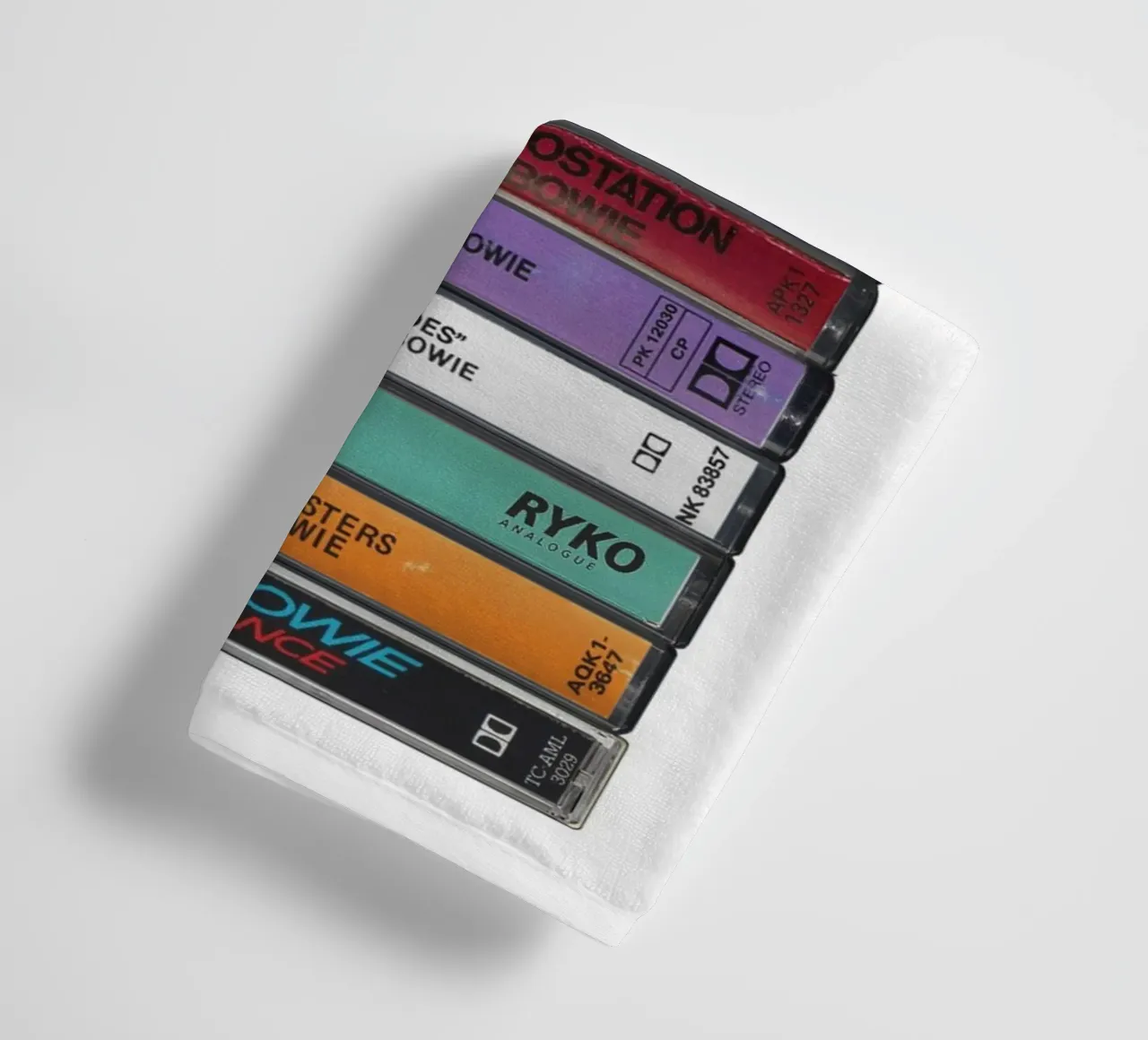 David Bowie - Collected Albums - Music Cassette Print towel by MrMustardPrints