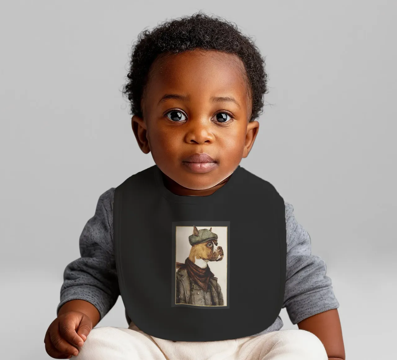 Hard Worker baby bib by mikekoubou