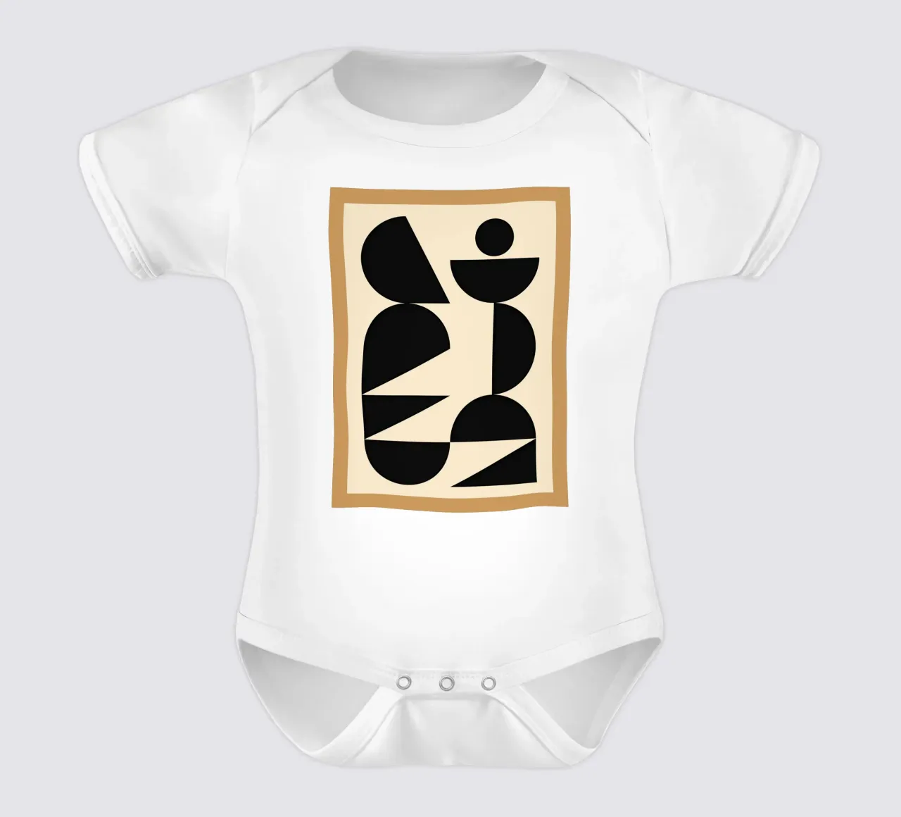 Forme geometriche moderne 47 body neonato maniche corte da Gaite
