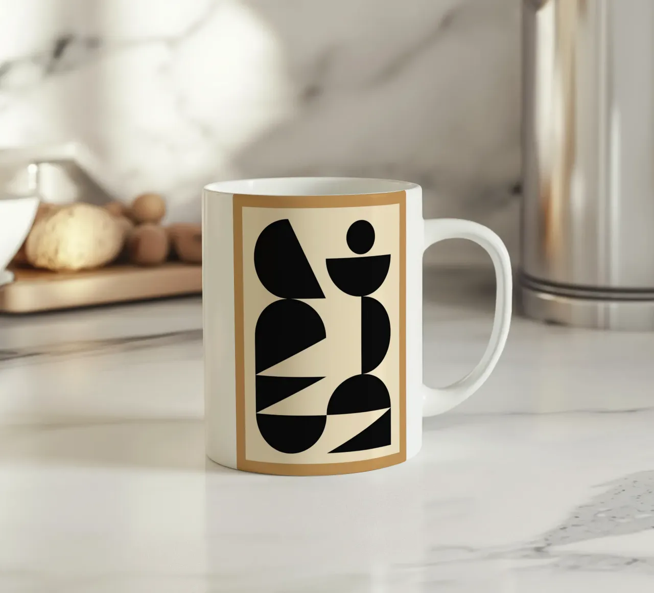 Forme geometriche moderne 47 tazza in ceramica da Gaite